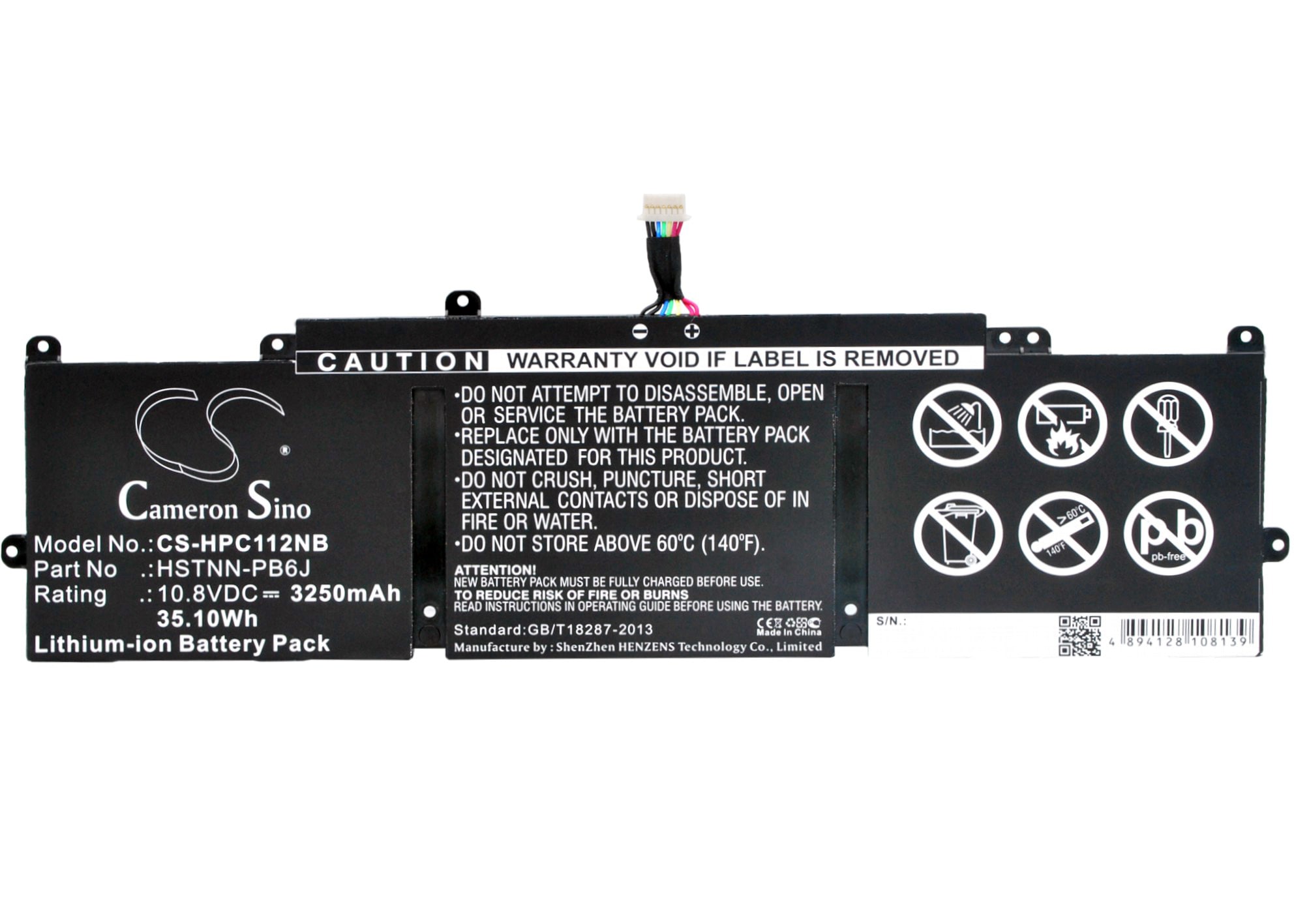 Batteri til bærbar PC for HP Chromebook 11-2101tu, Chromebook 11-2110nr og andre.