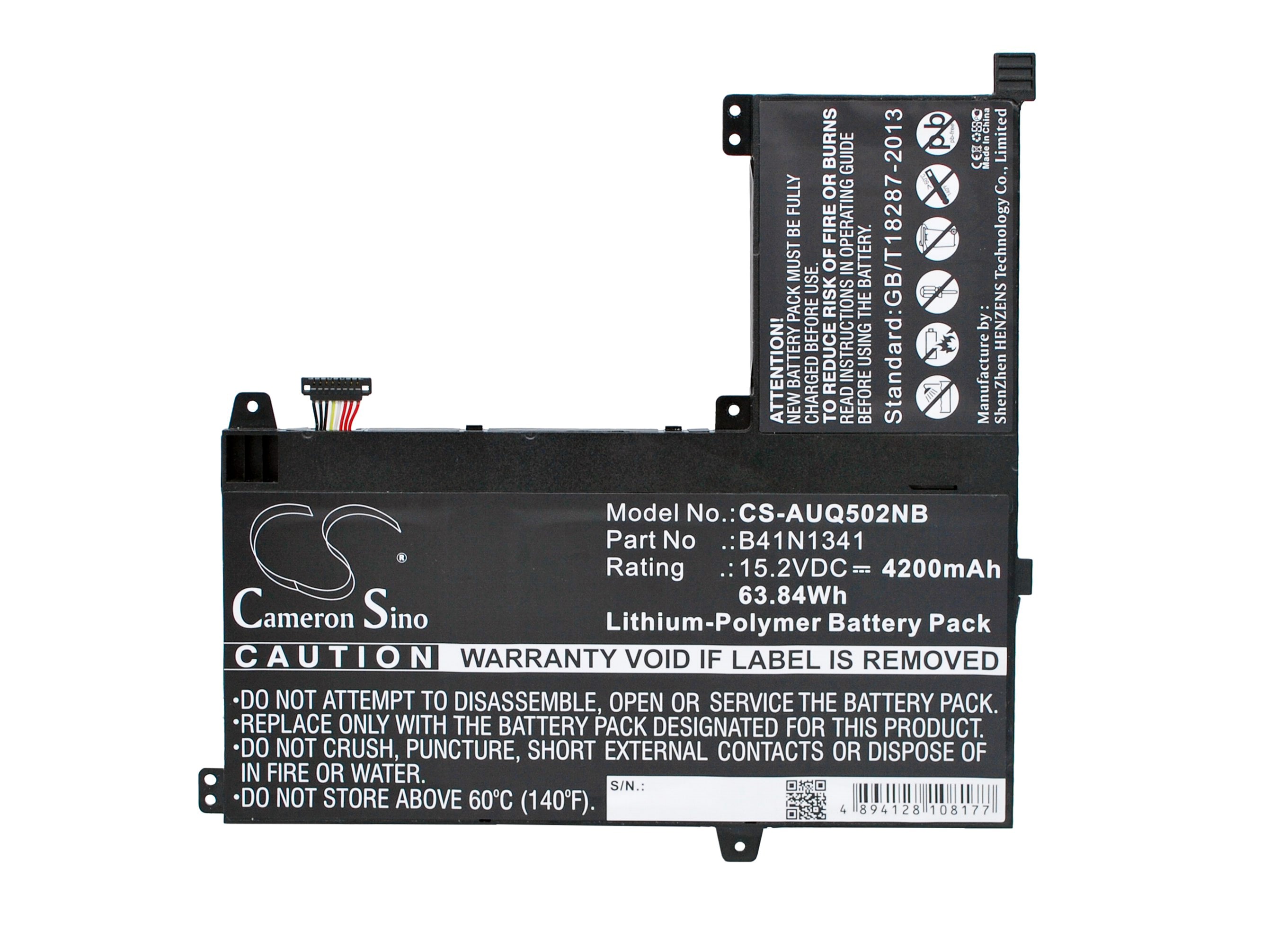 Batteri til bærbar PC for Asus Q502L, Q502LA, Q502LA-BBI5T12 og andre.