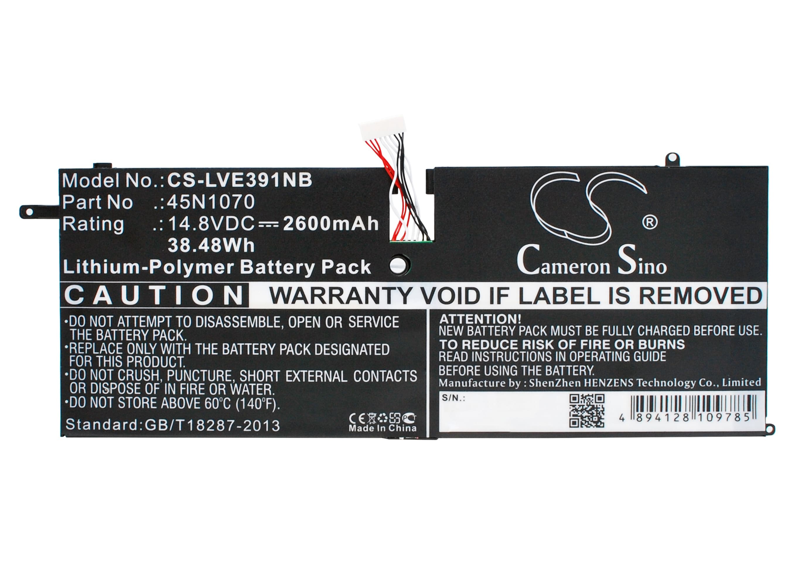 Batteri til bærbar PC for Lenovo ThinkPad X1 Carbon 3444 og andre.