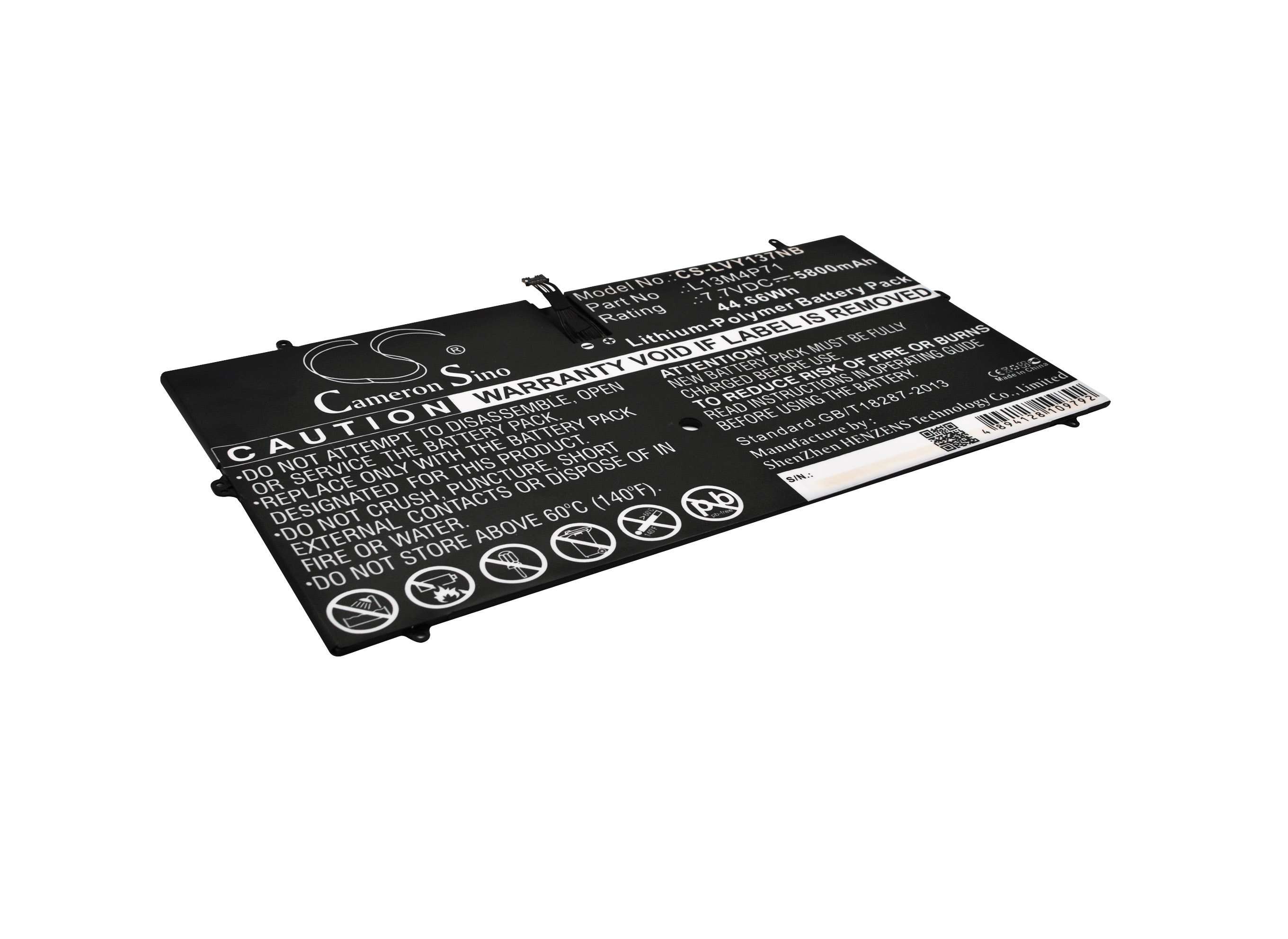 Batteri til bærbar PC for Lenovo Yoga 3 Pro, Yoga 3 Pro 1370 og andre.