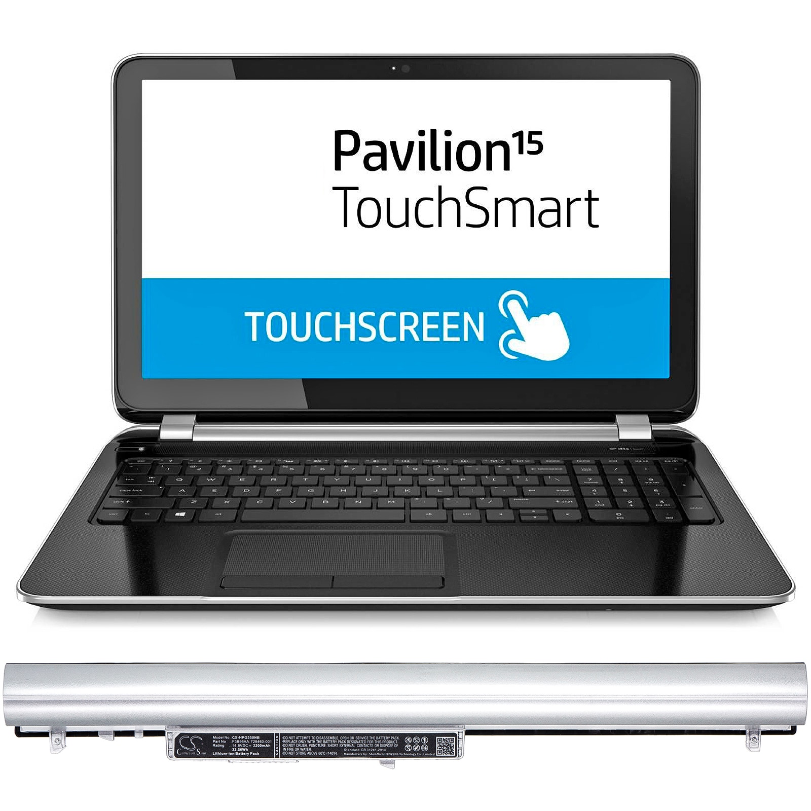 HP Pavilion Li-ion Batteri 2200 mAh – Kraftig Reservebatteri for Touchsmart-serien