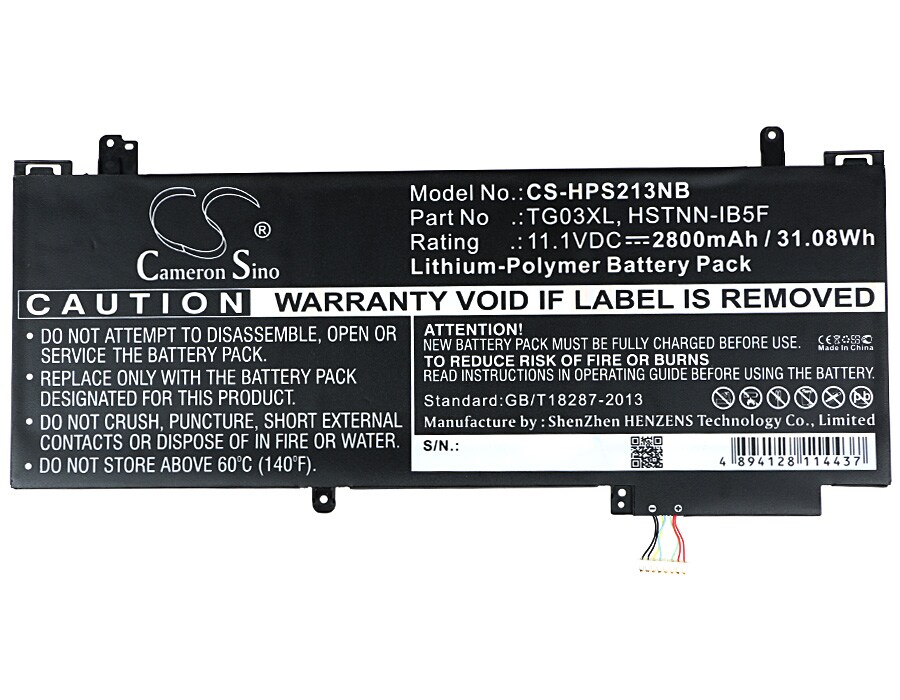 Batteri til bærbar PC for HP Split X2 13-F, Split X2 13-F010DX