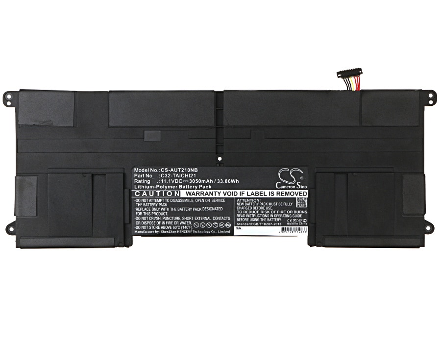 Batteri til bærbar PC for Asus Taichi 21, Taichi 21-DH51, Taichi 21-DH71 og andre.