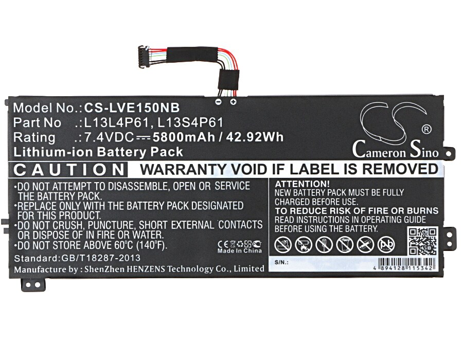 Batteri til bærbar PC for Lenovo Edge 15, Edge 15 80H1, Flex 2 Pro-15 og andre.