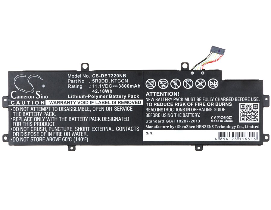 Batteri til bærbar PC for DELL Chromebook 11 3120, Chromebook 11 (3120) 2015 og andre.
