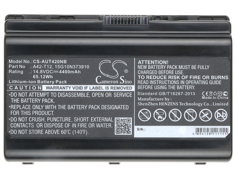 Batteri til bærbar PC for Asus T12ER