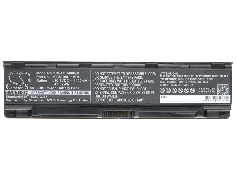 Batteri til bærbar PC for Toshiba Satellite C40-AD05B1, Satellite C40-AT15B1 og andre.