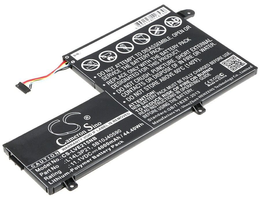 Batteri til bærbar PC for Lenovo Edge 2-1580, Edge 2-1580 80QF og andre.