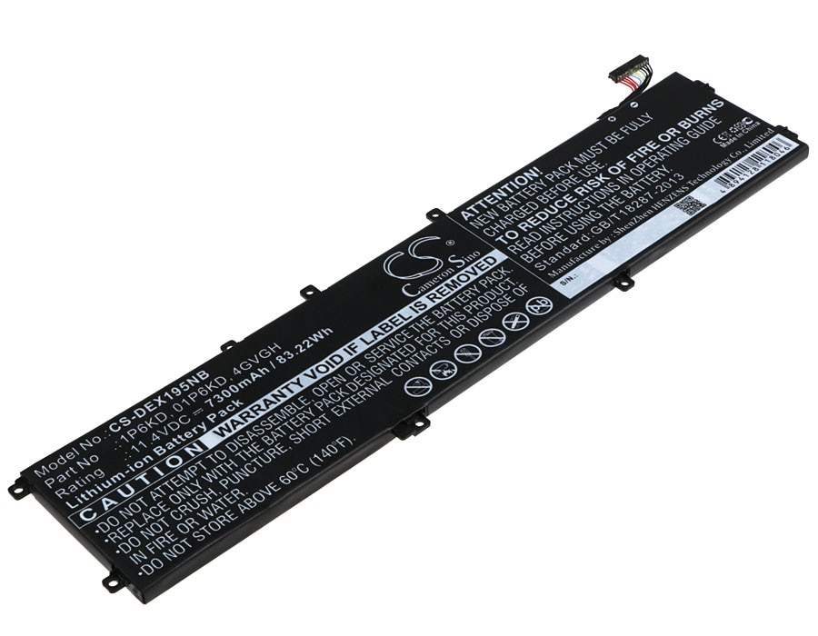 Batteri til bærbar PC for DELL XPS 15 9550, XPS 15 9530, Precision 5510 og andre.