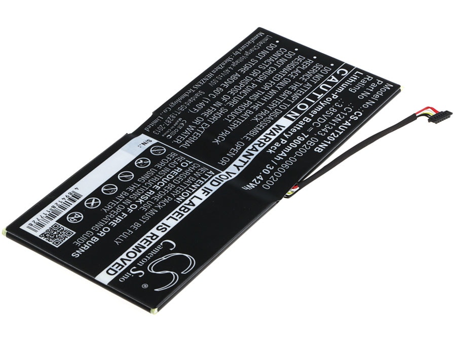 Batteri til bærbar datamaskin for Asus Transformer Book TX201LAF, TX201
