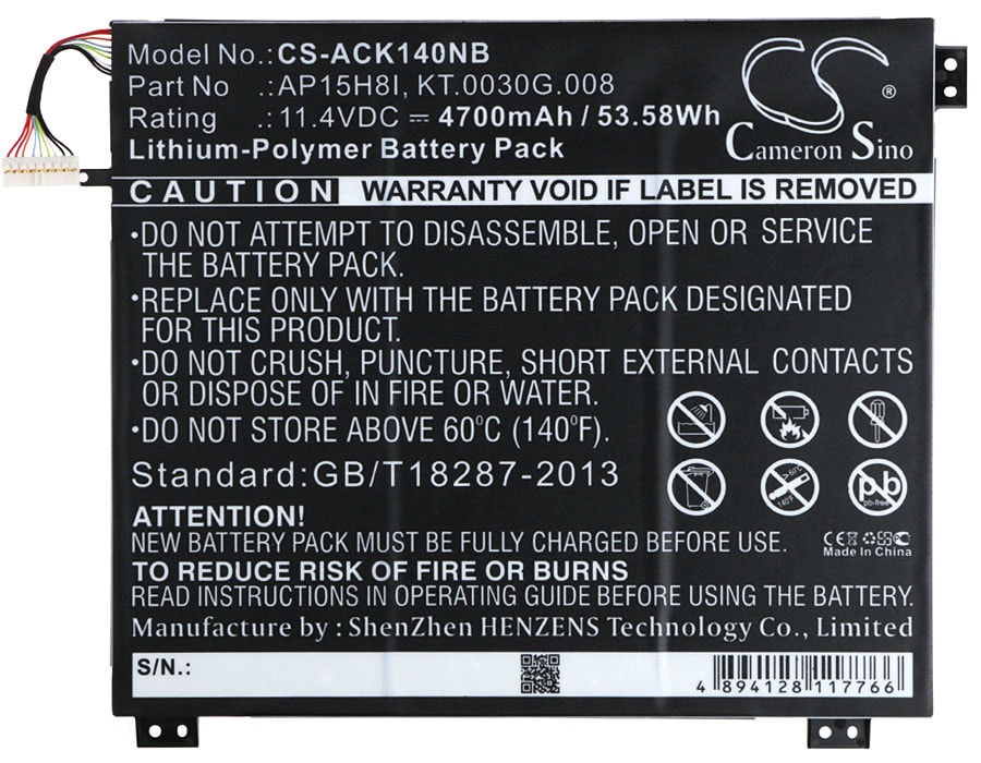 Batteri til bærbar PC for Acer Aspire One Cloudbook 14 og andre.
