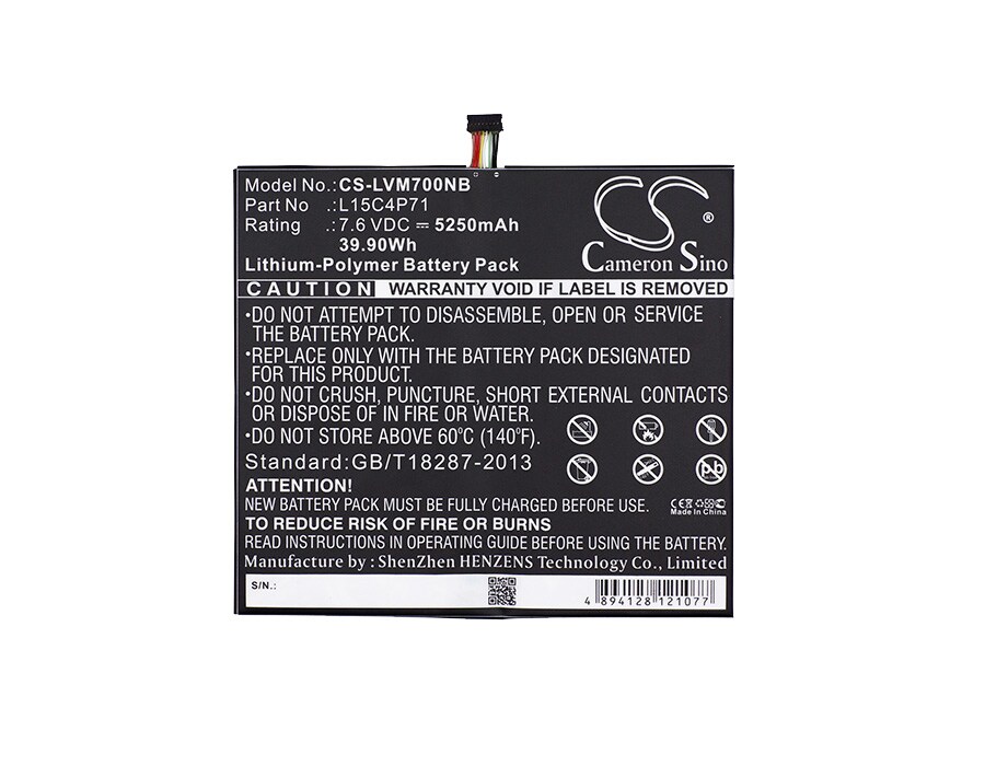 Batteri til bærbar PC for Lenovo MIIX 700, MIIX 700-12ISK og andre.