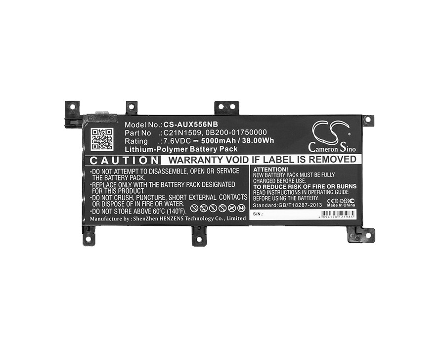 Batteri til bærbar PC for Asus X556UA, X556UB, X556UF og andre.