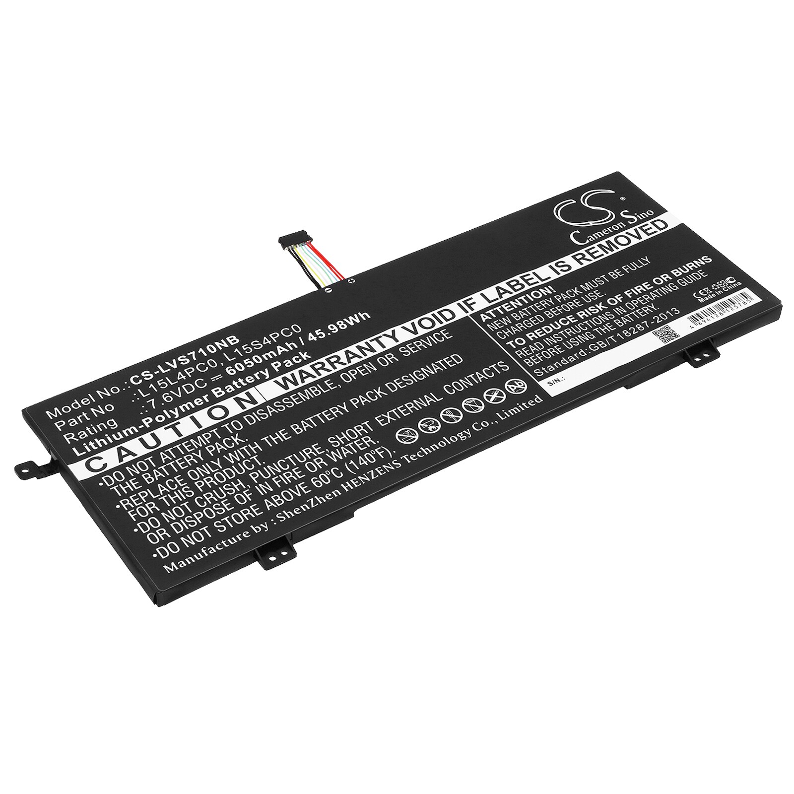 Batteri til bærbar PC for Lenovo IdeaPad 710S, IdeaPad 710S-13ISK og andre.