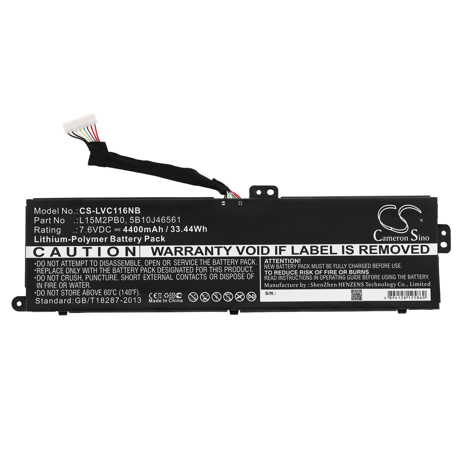 Batteri til bærbar PC for Lenovo Chromebook 11.6, 100S-11IBY