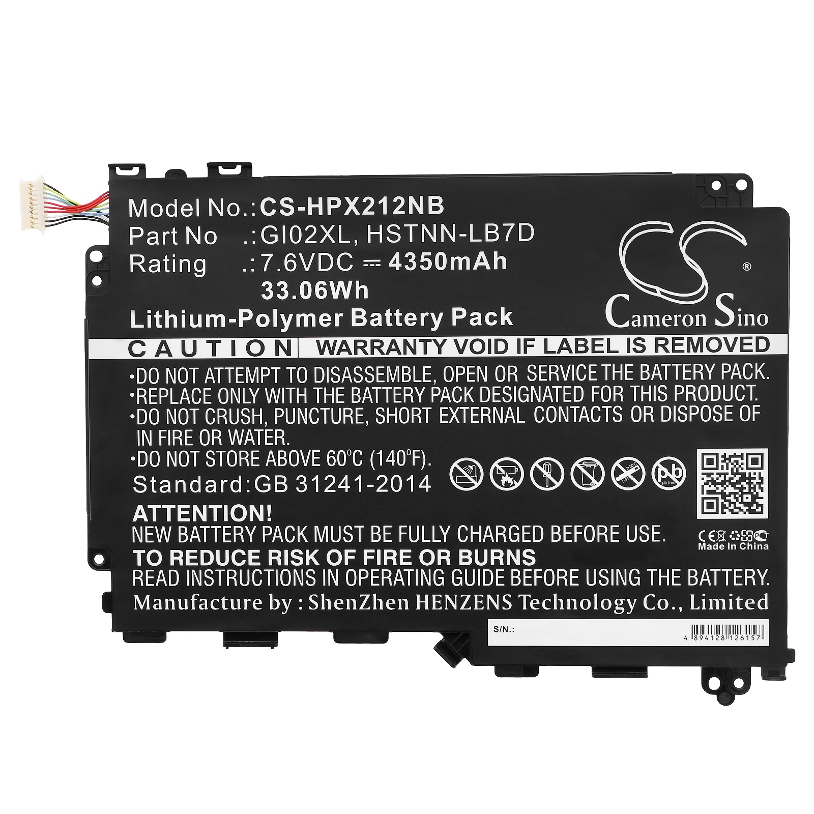 Batteri til bærbar PC for HP Pavilion X2 12, Pavilion X2 12-B010N og andre