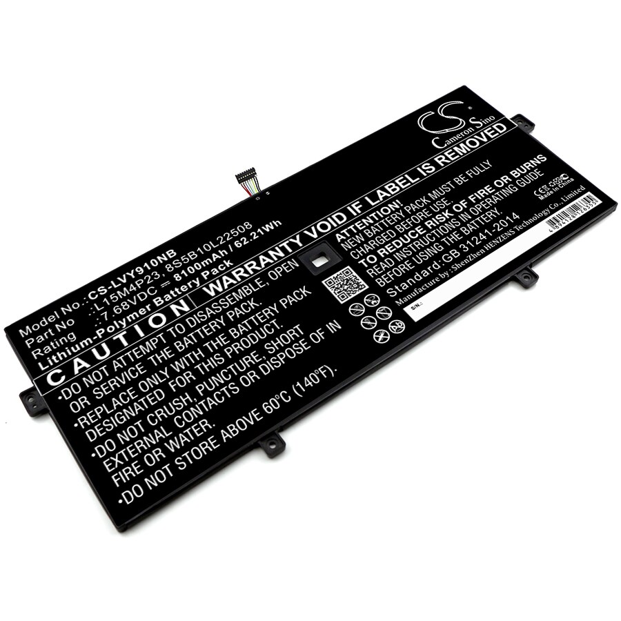 Batteri til bærbar PC for Lenovo YOGA 910, YOGA 910-13IKB og andre.