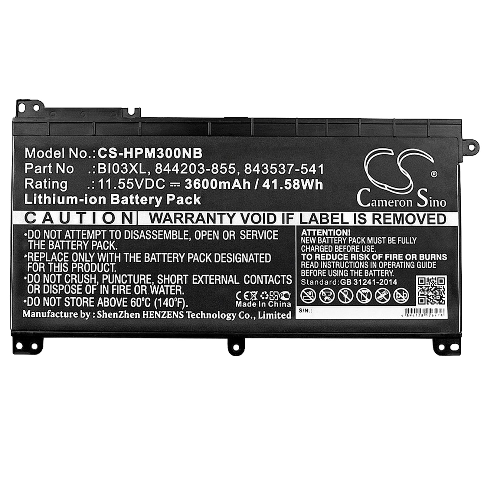 Batteri til bærbar PC for HP Pavilion X360 13-U113TU, Pavilion M3-U og andre