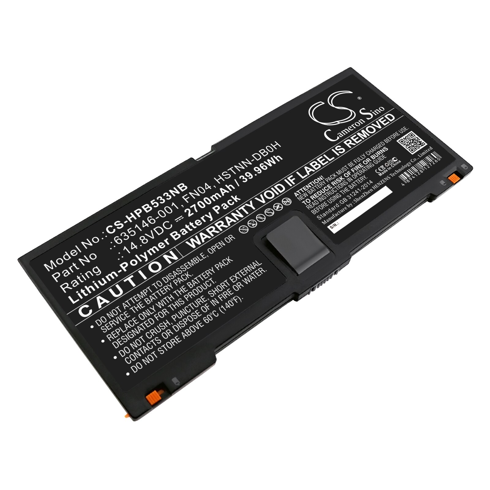 Batteri til bærbar PC for HP ProBook 5330m, ProBook 5330M-LV720PA og andre