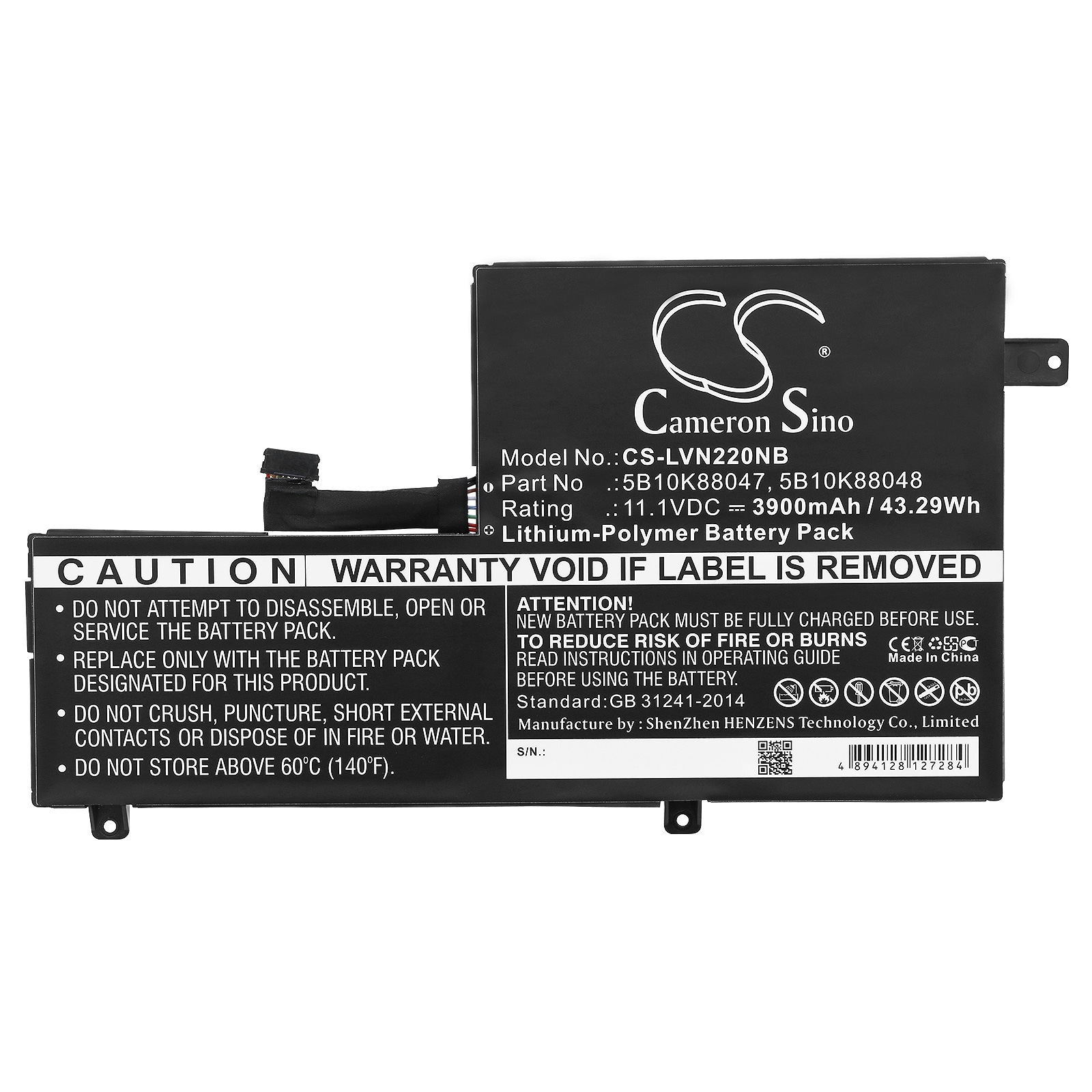 Batteri til bærbar PC for Lenovo N22 Chromebook, Chromebook N22-20 og andre.