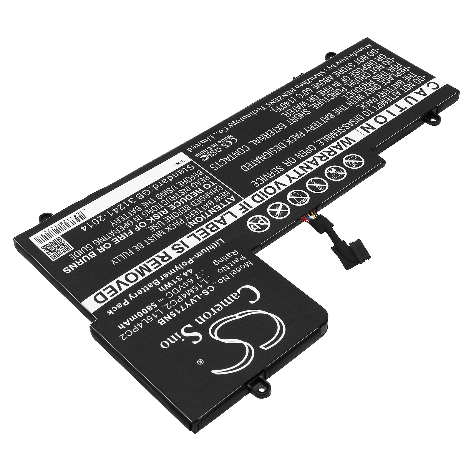 Batteri til bærbar PC for Lenovo Yoga 710 15", Yoga 710-15ISK og andre.