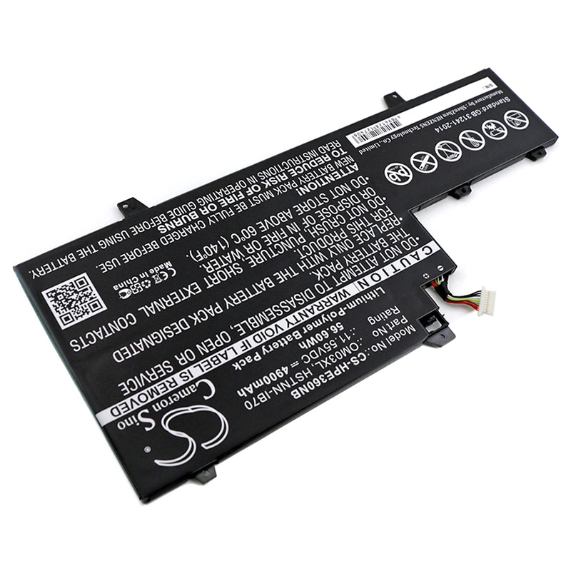 Batteri til bærbar PC, HP EliteBook x360 1030 G2, 1GY29PA, 1GY30PA m.fl.
