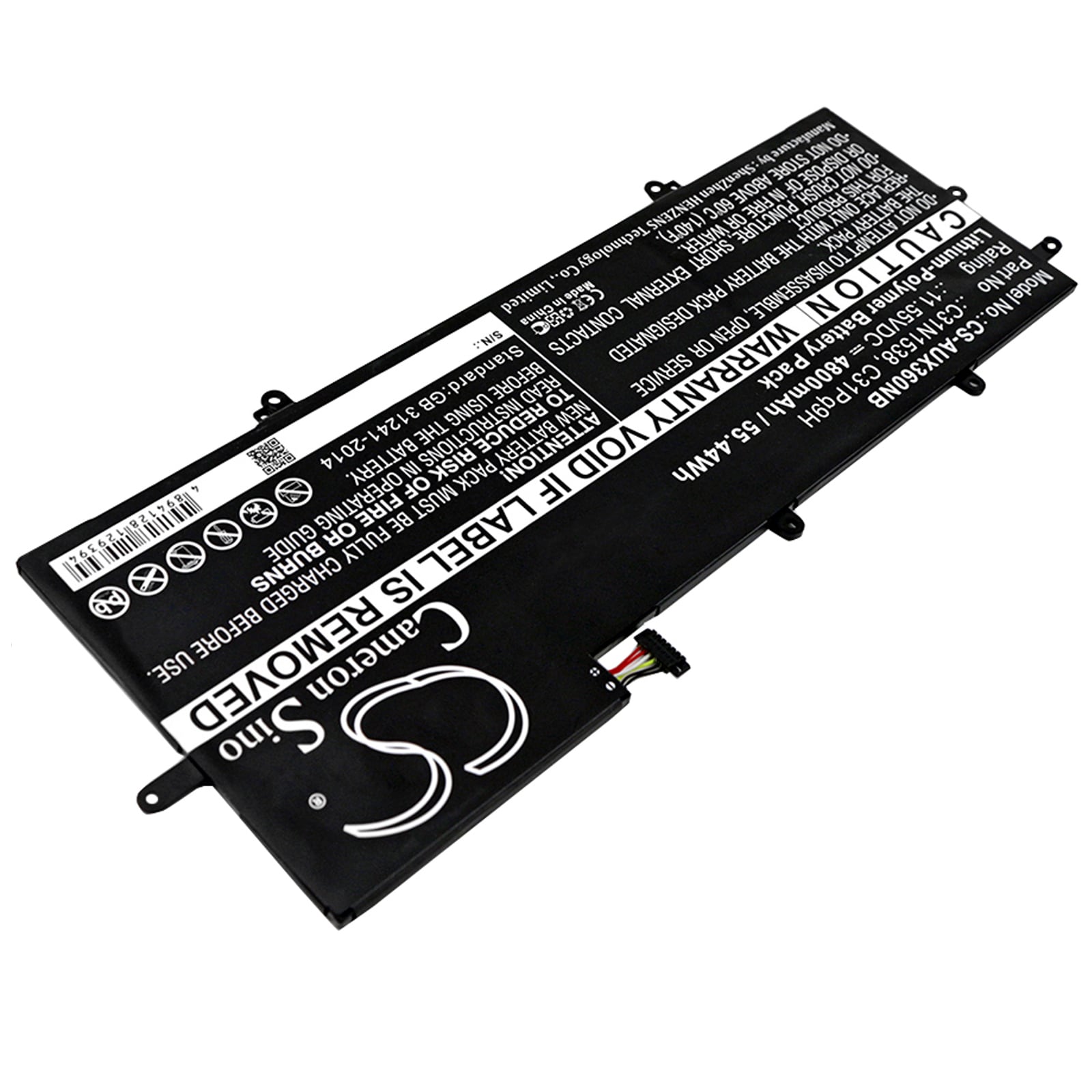 Batteri til bærbar PC for Asus UX360UA, Q324UA, UX360UA-1C og andre.