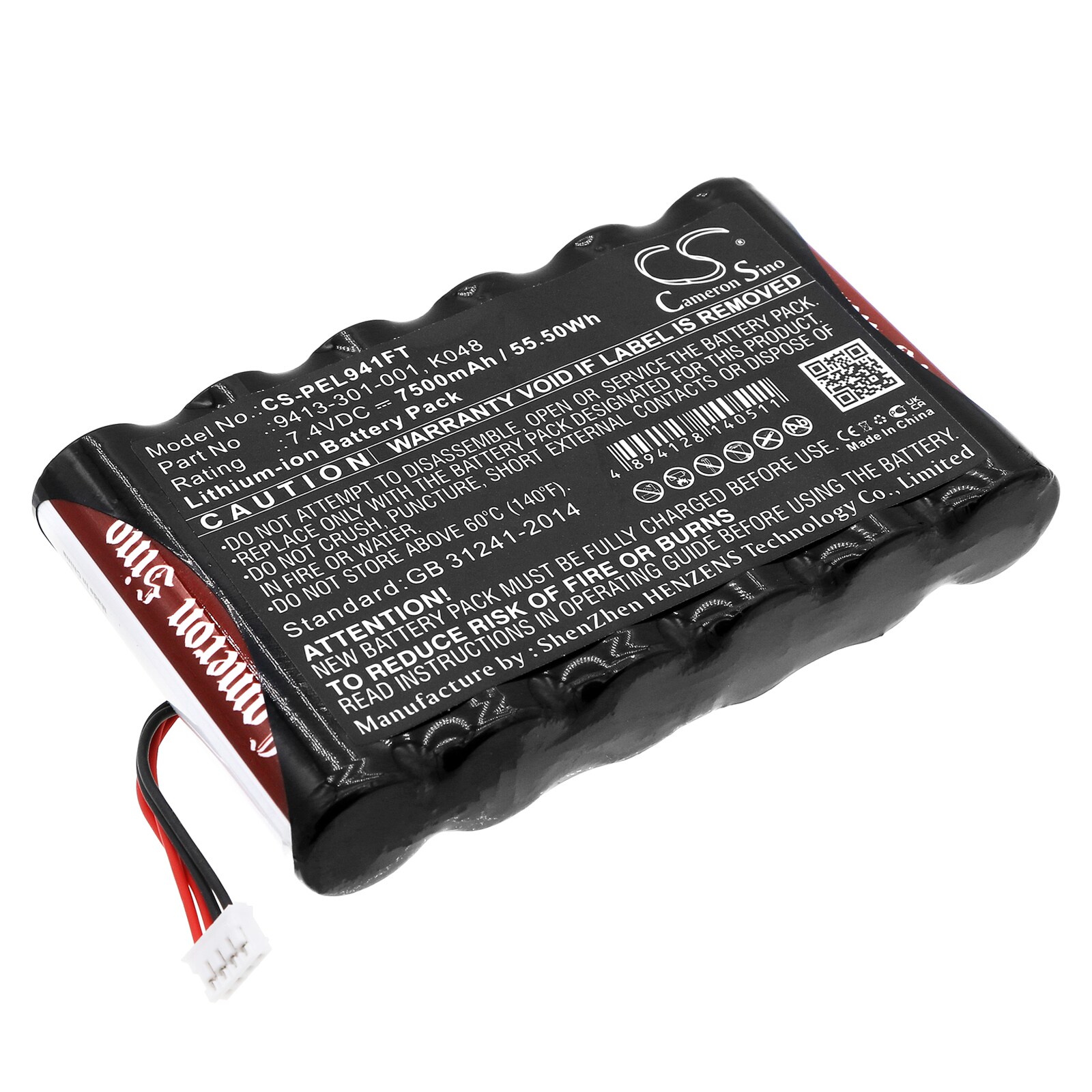 Batteri til lommelykt for Pelican 9410L, 9410L LED-lykt