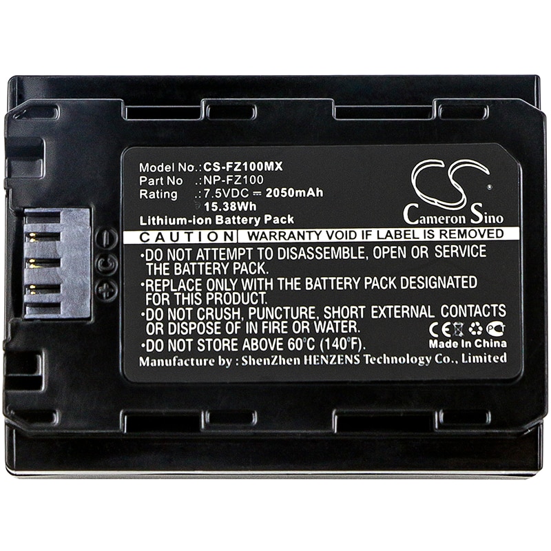 Sony NP-FZ100 Batteri – 2050 mAh for A7 III, A9, FX3 m.fl.