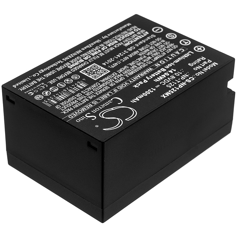 Batteri til kamera for Fujifilm GFX, GFX 50S i mellomformat