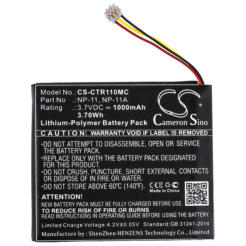 Batteri til kamera for Casio TR Mini, TR-M11