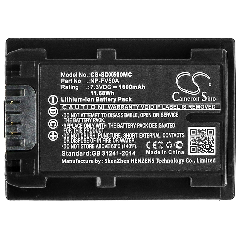 Batteri til kamera for Sony FDR-AX40, FDR-AX45, FDR-AX60 osv.