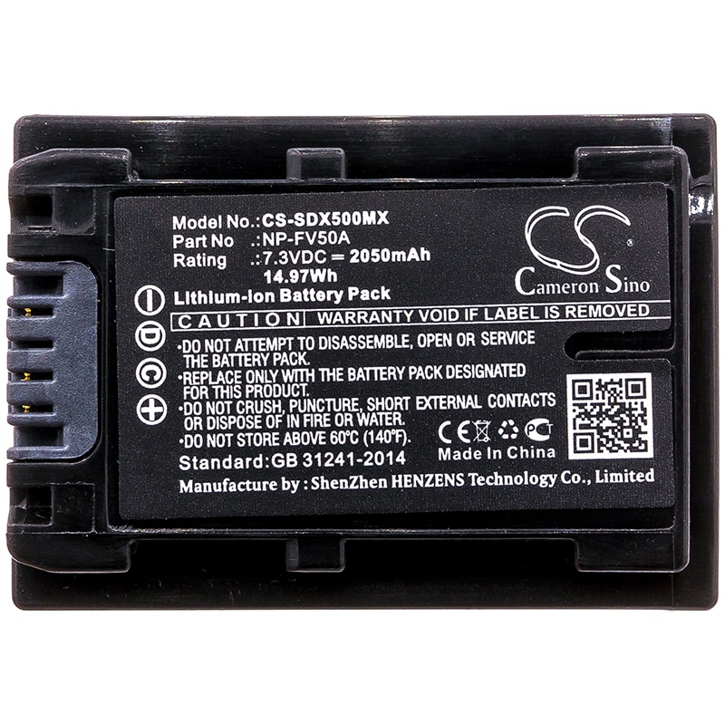 Batteri til kamera for Sony FDR-AX40, FDR-AX45, FDR-AX60 osv.