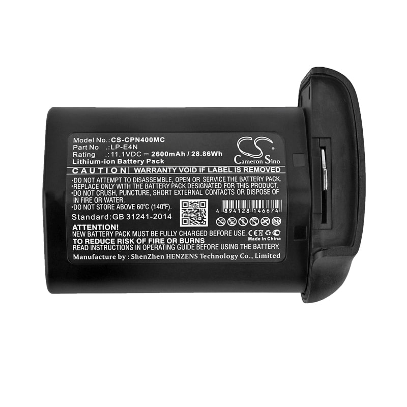 Batteri til kamera for Canon EOS-1D MarkIII, EOS-1D Mark IV, EOS-1Ds Mark III og andre.