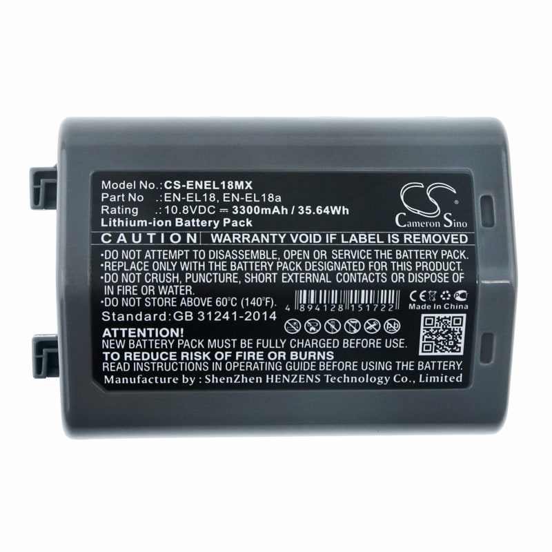 Batteri til kamera for Nikon D4 DSLR, D4S, D5 osv.