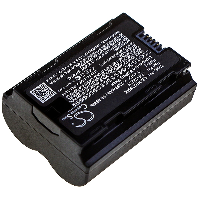 Batteri til Fujifilm NP-W235 – 2250 mAh Li-ion for X-T4, GFX100S og X-H2S