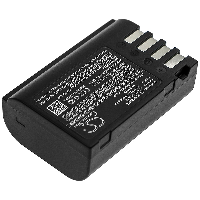 Batteri til kamera for Panasonic Lumix DC-S5, Lumix DC-S5K, Lumix GH5 og andre.