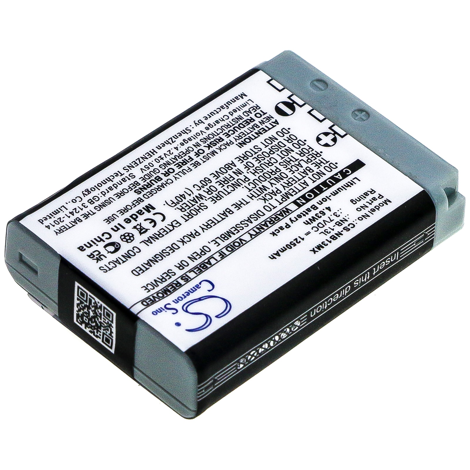 Canon NB-13L Kamera Batteri 1250 mAh – Passer G7X, G9X, SX-serien