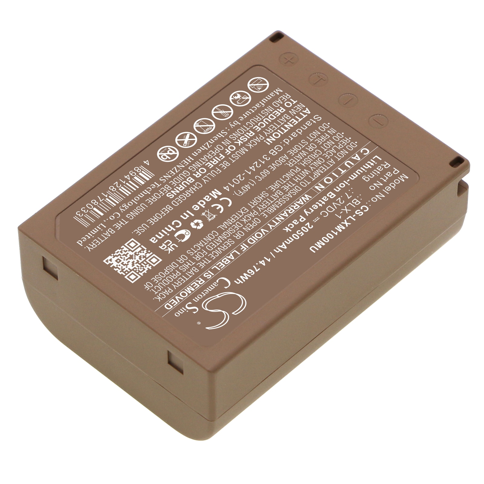 Batteri til kamera for Olympus OM SYSTEM OM-1, OM-1 Mirrorless