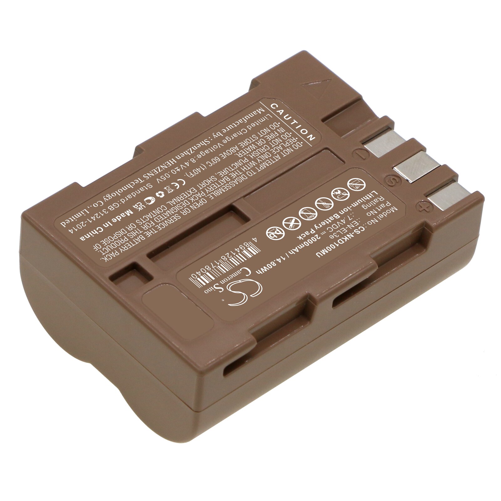 Batteri til kamera for NIKON D100, D200, D50 osv.