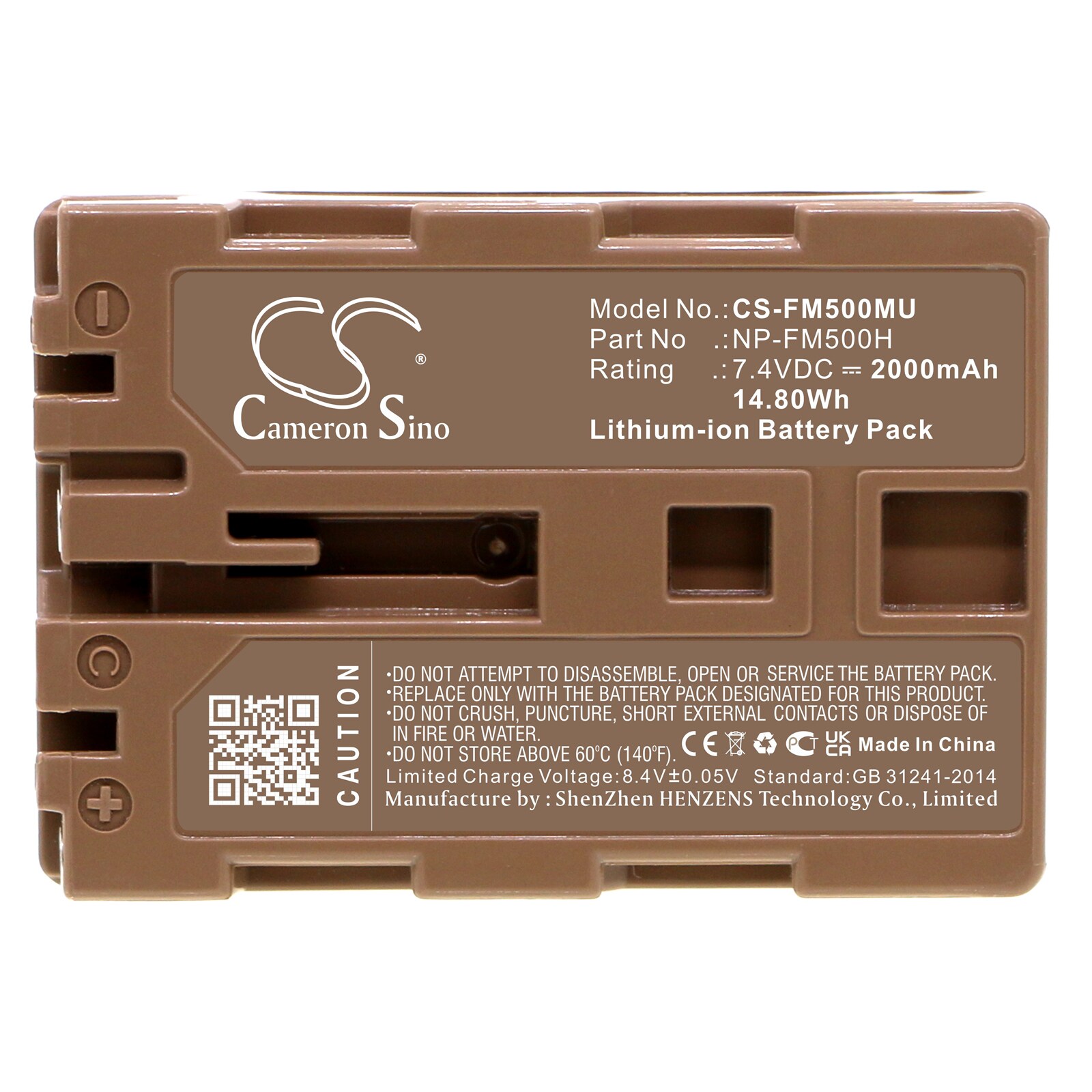 Batteri til kamera for Sony DSLR-A100, DSLR-A200, DSLR-A300 osv.