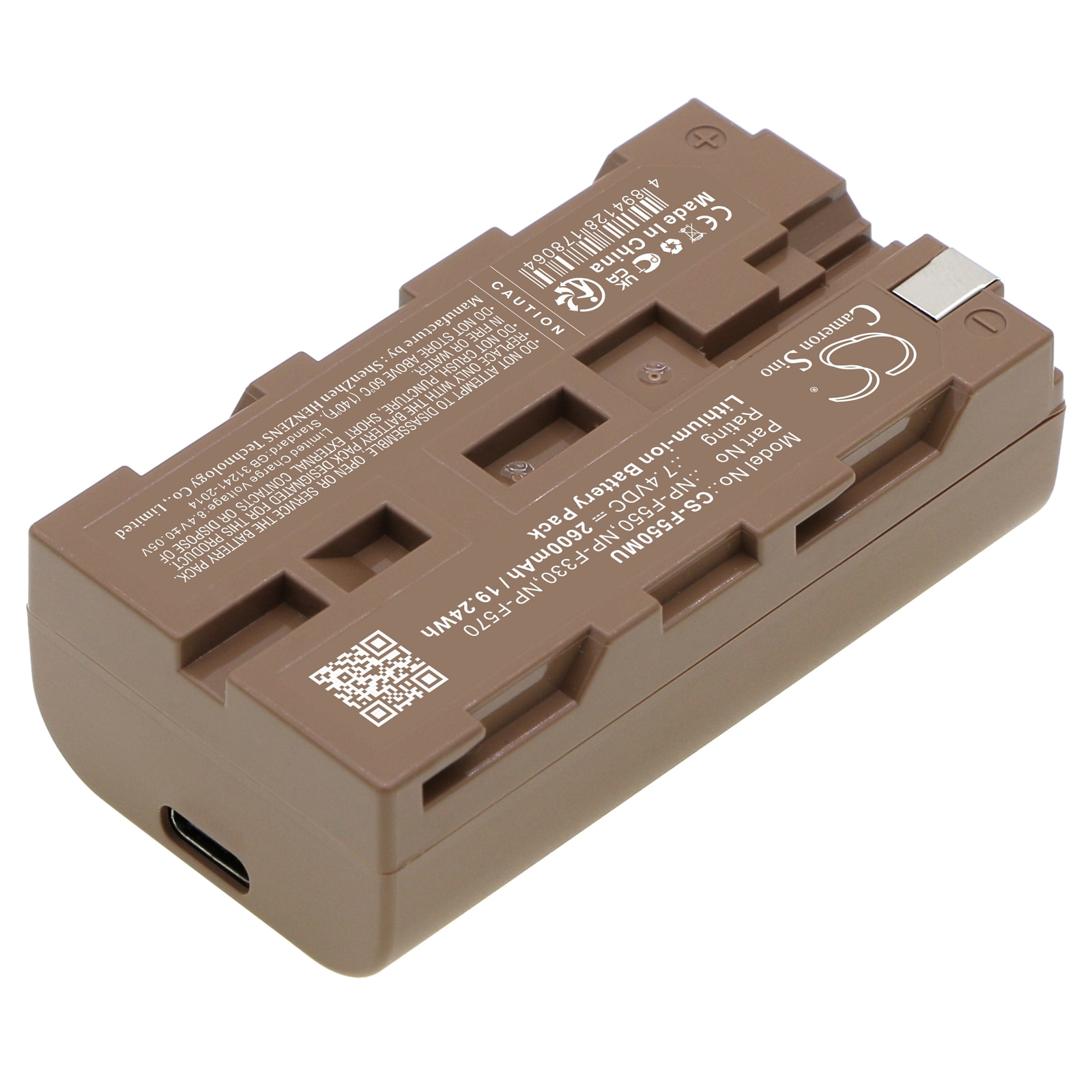 Batteri til kamera for Sony CCD-SC7, CCD-SC9, CCD-TR12 osv.