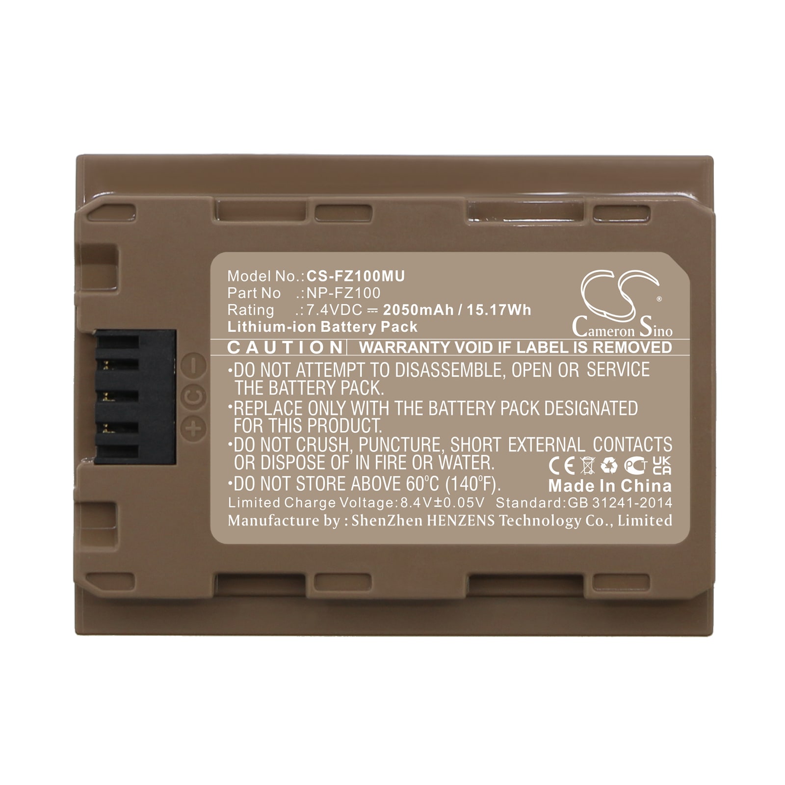 Batteri til kamera for Sony Alpha A9, A7R Mark 3, A7 Mark 3 og andre.