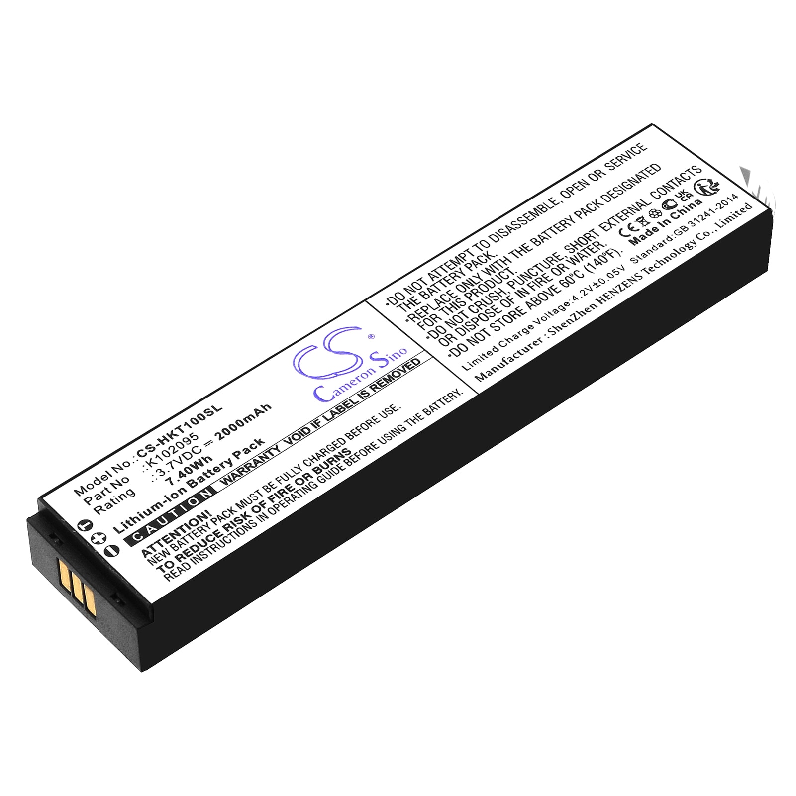 Batteri til Hook-Eye T01-kamera, undervannsfiskekamera