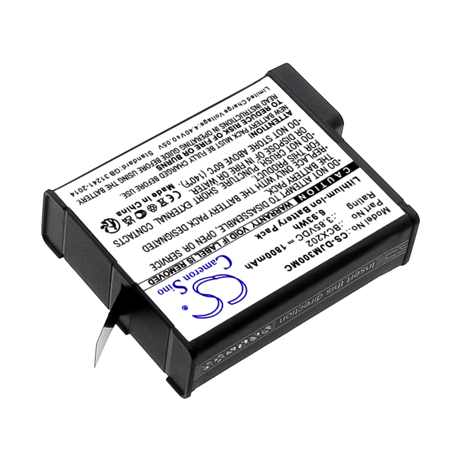 Batteri til DJI Osmo Action 3/4 – 1800 mAh Li-ion for Lengre Opptakstid