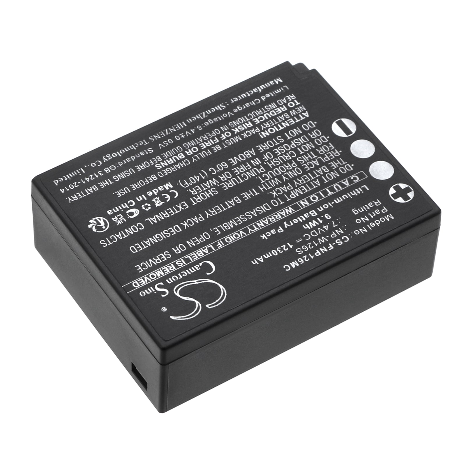 Kamerabatteri for Fujifilm FinePix X-A1, FinePix X-E2, X-T10 og andre