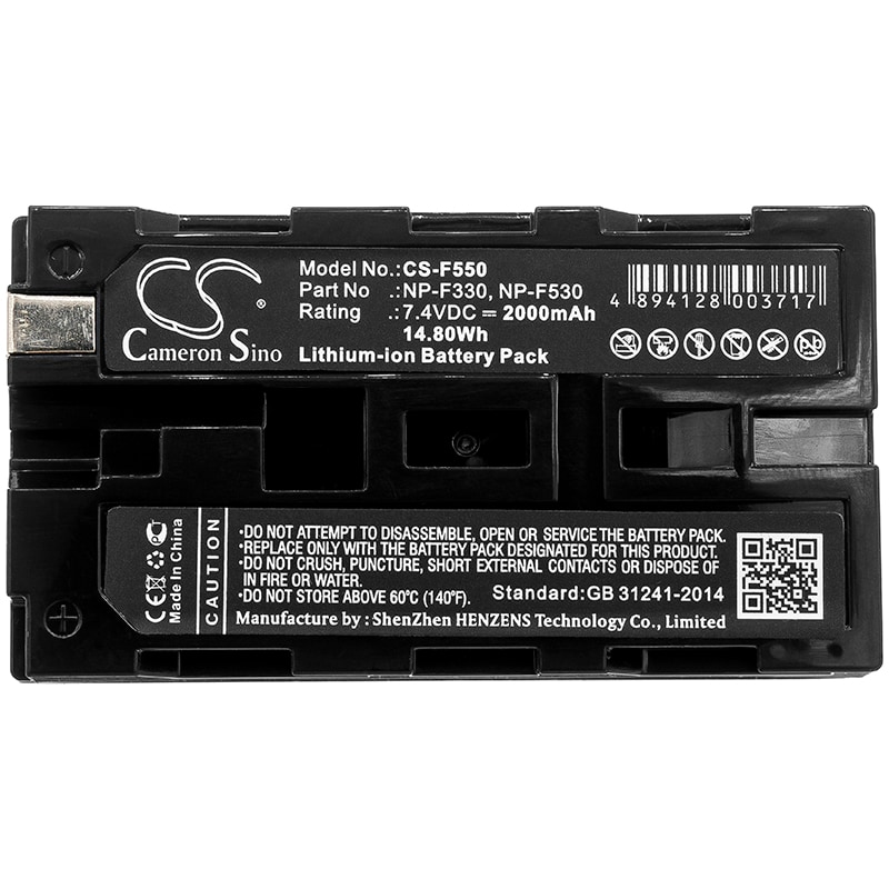 Batteri til kamera for Sony CCD-SC7, CCD-SC9, CCD-TR12 osv.