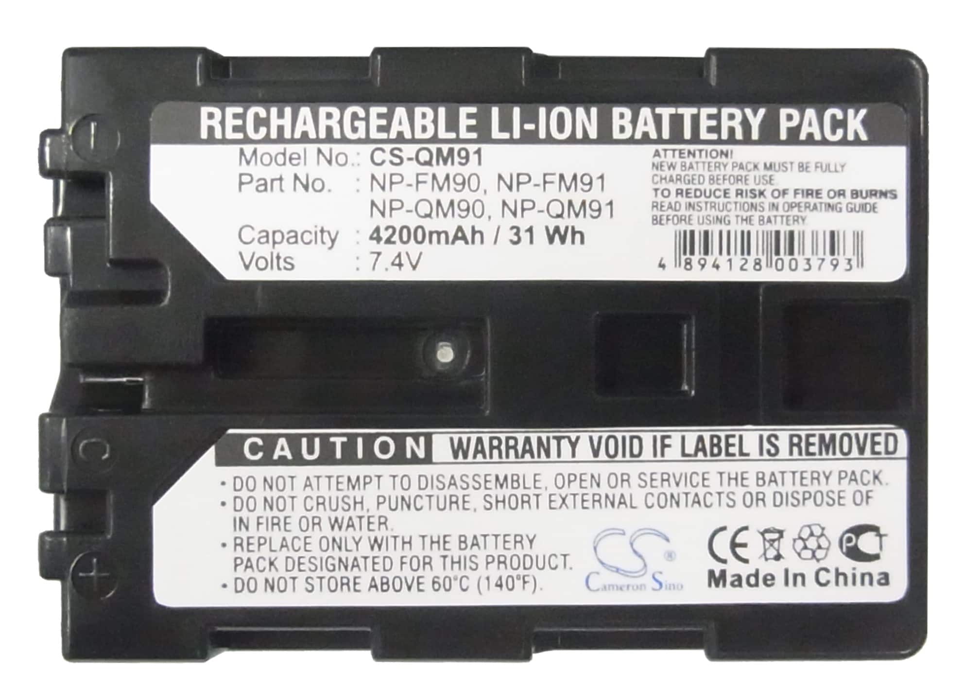 Batteri til kamera for Sony CCD-TRV108, CCD-TRV118, CCD-TRV128 osv.