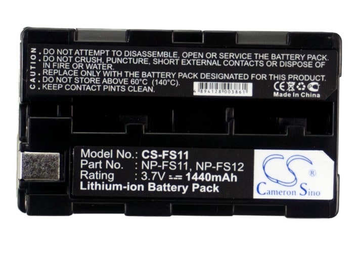 Batteri til kamera for Sony CCD-CR1E, Cyber-shot DSC-P20, Cyber-shot DSC-F505K osv.