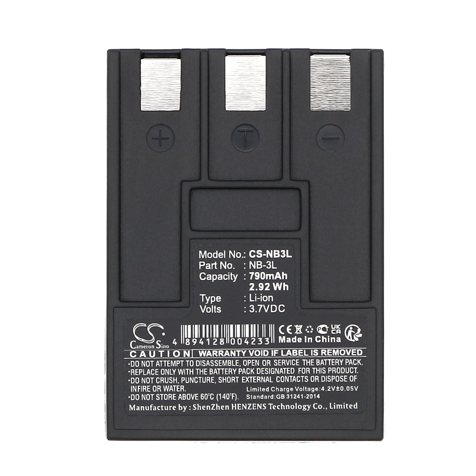 Batteri til Canon Kamera – 790 mAh Kompatibelt Erstatningsbatteri i Originalkvalitet